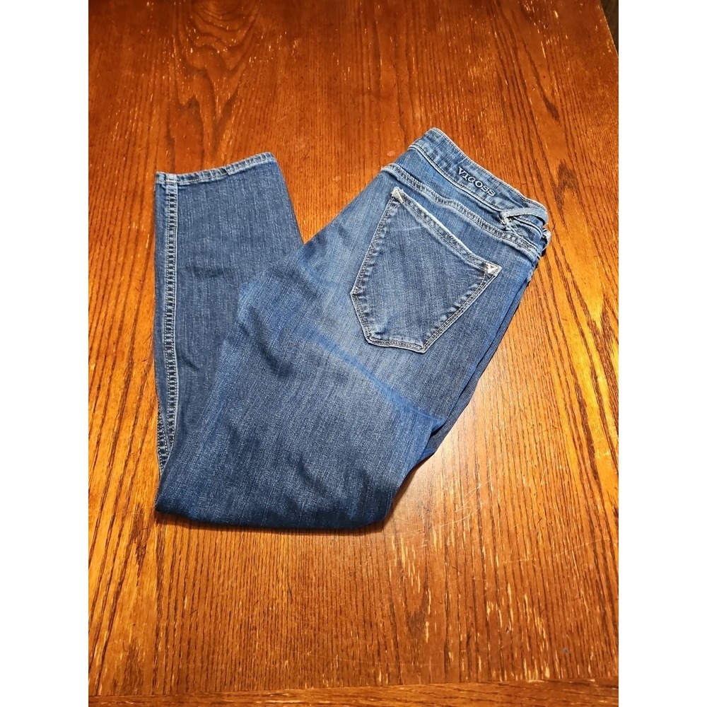 Vigoss Womens Jeans Size 29x25 Thompson Tomboy Mid Rise Distressed (A861)